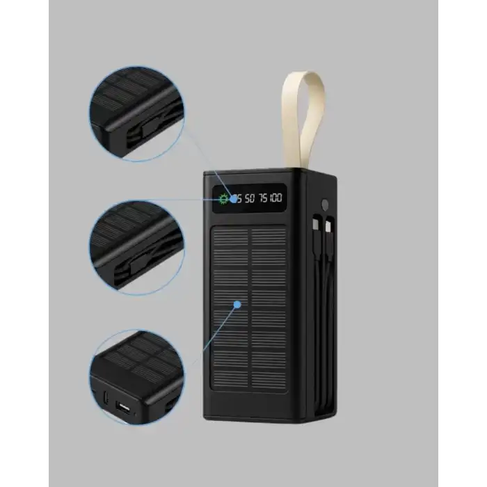 AsilTech 50.000 Powerbank güneş enerjili