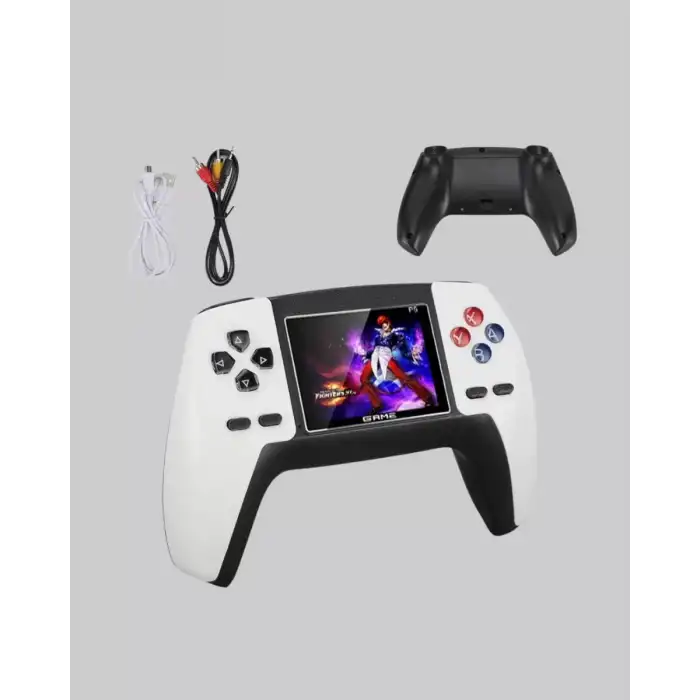 AsilTech 520 Klasik Oyunlu P5™ ControllerView Retro Konsol – Şarjlı,  Ergonomik Tasarım