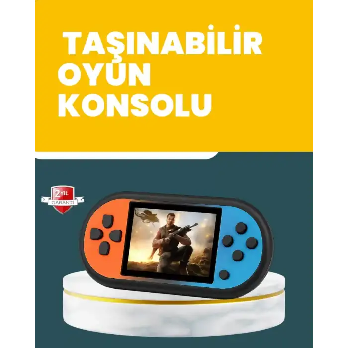 AsilTech 520 Oyunlu Mini Oyun Konsolu HD LCD Ekranlı