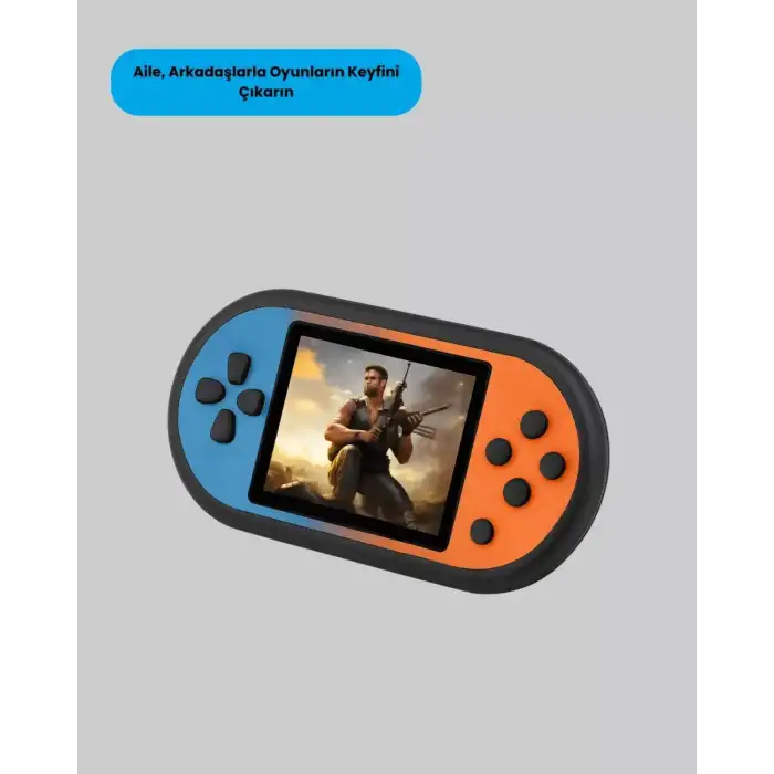 AsilTech 520 Oyunlu Mini Oyun Konsolu HD LCD Ekranlı