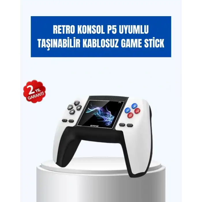 AsilTech 520 Oyunlu Taşınabilir Retro Oyun Konsolu | P5 GamePad