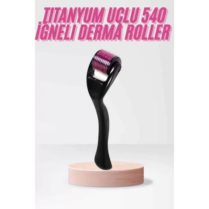 AsilTech 540 Iğneli Derma Roller 1Mm Titanyum Uçlu Saç Kaş Serum Kullanımına Uygun