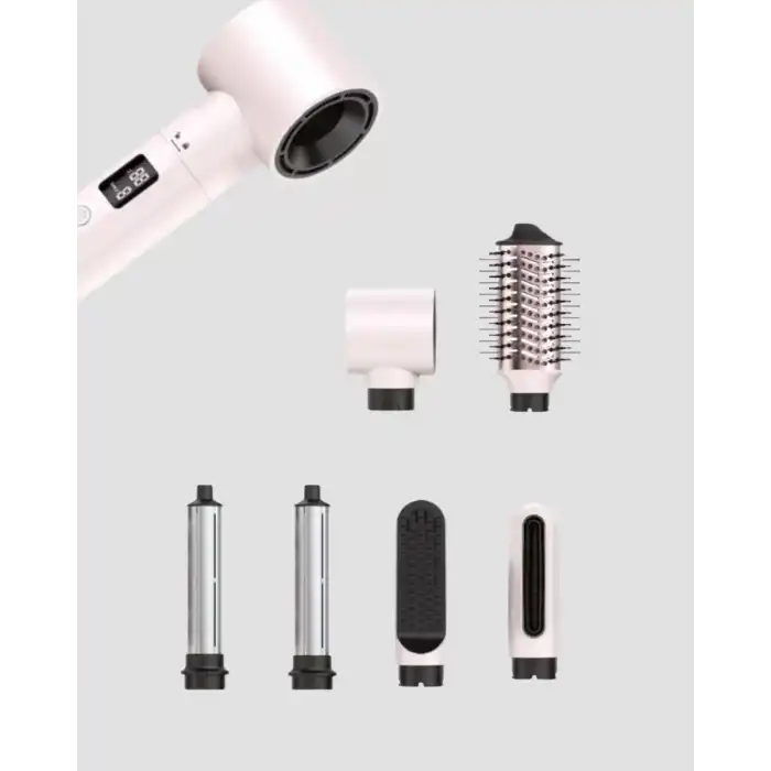 AsilTech 6 Başlıklı Hızlı Kurutma ve Bukle Şekillendirme Seti