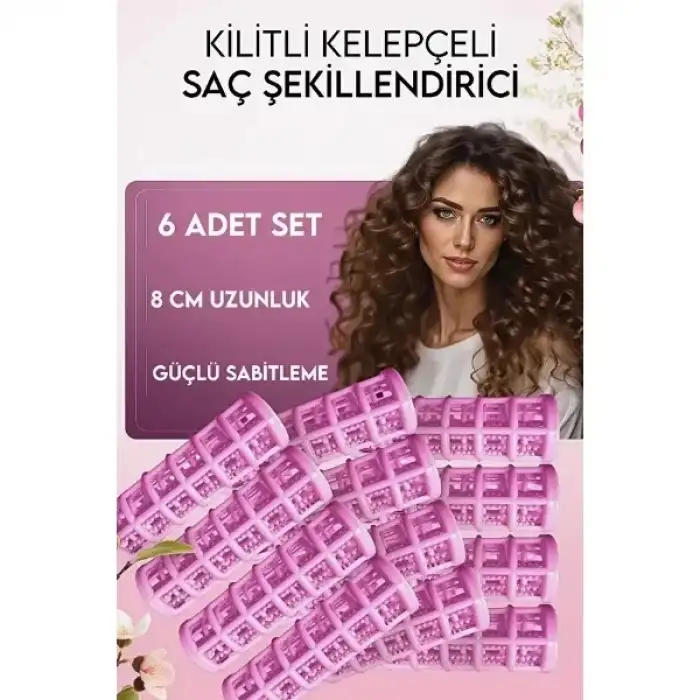 AsilTech 6lı Bigudi Seti