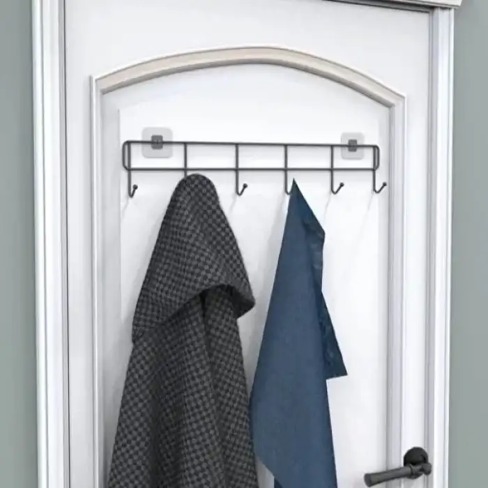 AsilTech 6lı Yapışkanlı Kapı Arkası Askı