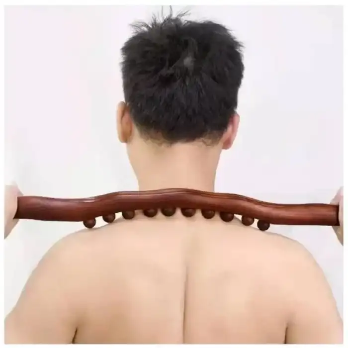 AsilTech 60 cm Doğal Ahşap Masaj Sopası