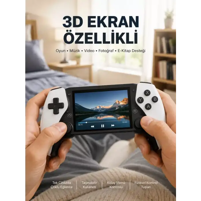 AsilTech 64GB Hafızalı Emülatör Destekli Oyun Konsolu Yeni Nesil