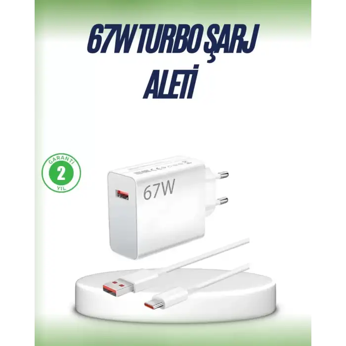 AsilTech 67 Watt Çift Turbo Şarj Adaptörü  Reno 4 5 6 Uyumlu