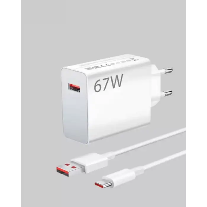 AsilTech 67 Watt Güvenli Hızlı Şarj Adaptörü Samsung M31 M33 M51 Uyumlu