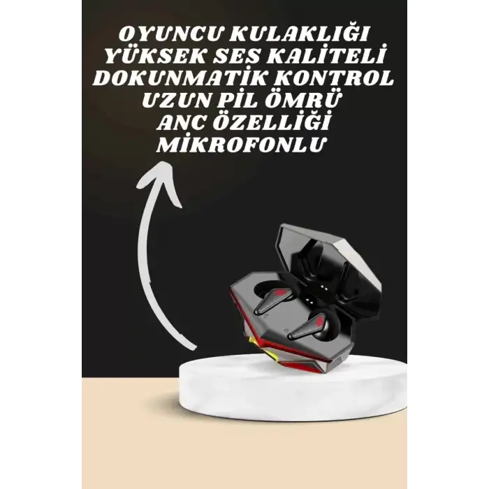 AsilTech 7 Kordonlu Akıllı Saat Ve Oyuncu Kulaklığı Bluetooth Bağlantılı Android ve İOS Uyumlu