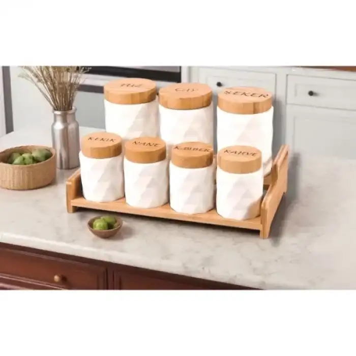 AsilTech 7li Standlı Baharat Seti