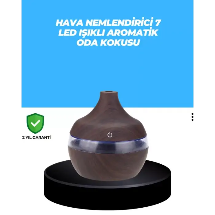 AsilTech 7 Renk Dinlendirici LED Işıklı Aroma Buhar Makinesi