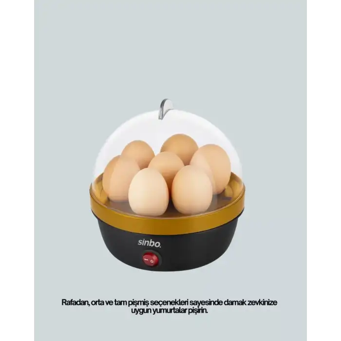 AsilTech 7 Yumurta Kapasiteli Yumurta Pişirme Makinesi Rafadan Orta ve Katı