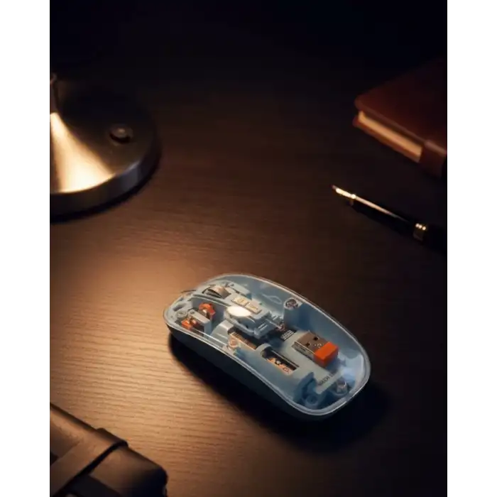AsilTech 800 1600 DPI Ayarlanabilir Mavi Kablosuz Mouse Pilli