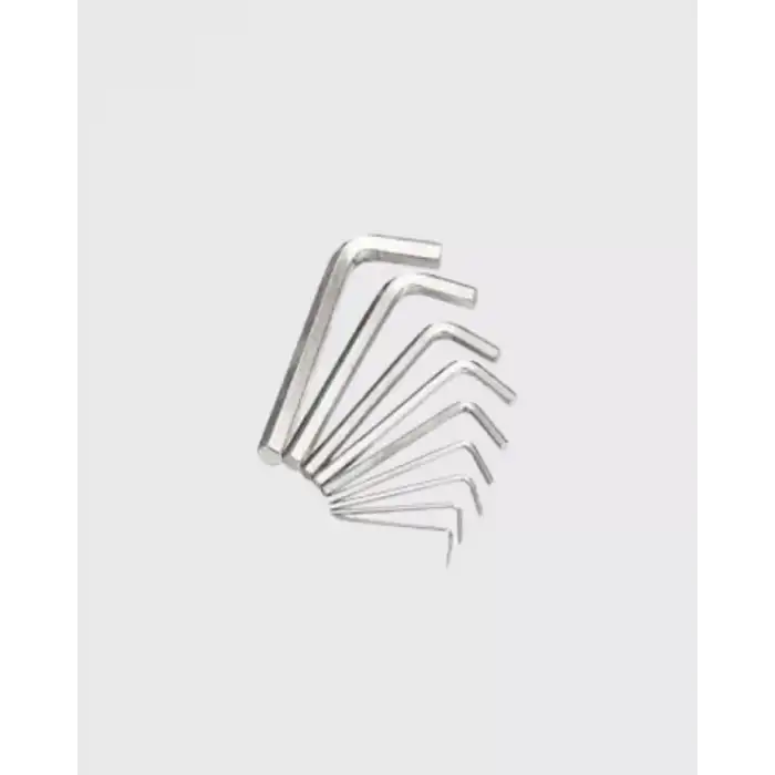 AsilTech 9 Parça Alyan Anahtar Seti Isıl İşlem Görmüş Dayanıklı Çelik