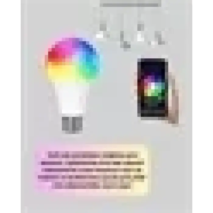 AsilTech 9 Watt Beyaz Işık ve Renk Ayarlı Akıllı LED Ampul