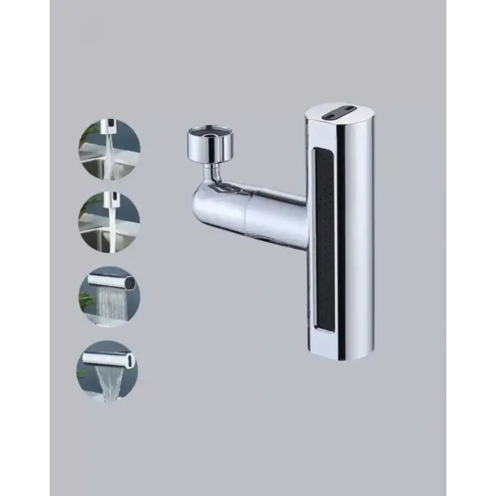 AsilTech ABS Pirinç Alaşımlı Musluk Başlığı 4 Modlu 360° Dönebilen ve Ekonomik