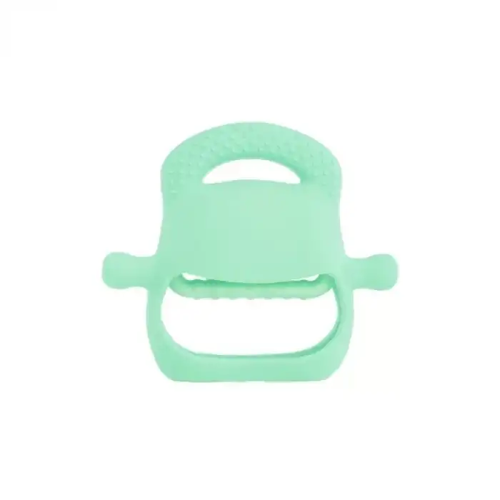 AsilTech Açık Yeşil Bebek Silikon Diş Kaşıyıcı