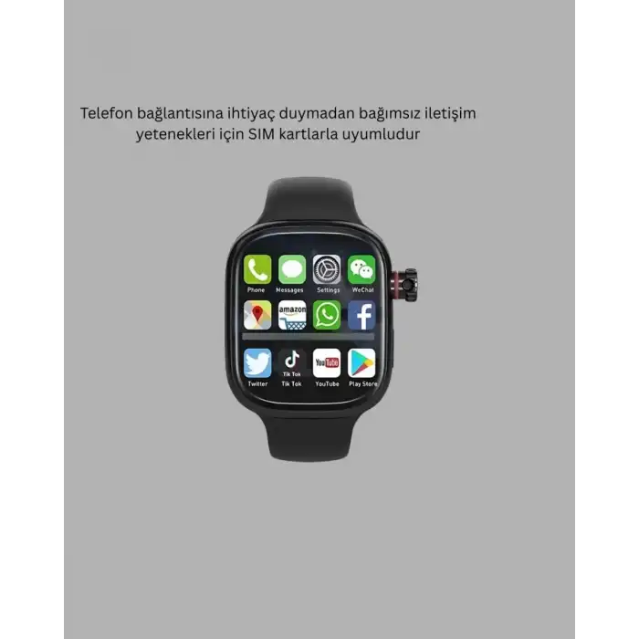 AsilTech Adımsayar ve Nabız Ölçerli SIM Kartlı Akıllı Saat