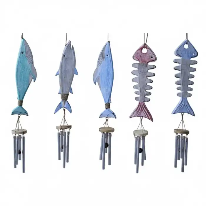 AsilTech Ahşap Balıklı Metal Çan