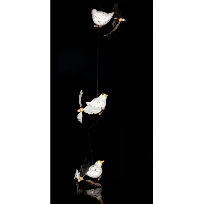 AsilTech Ahşap Hayvan Figürlü Rüzgar Çanı Model 1