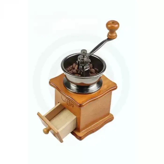 AsilTech Ahşap Kahve Değirmeni
