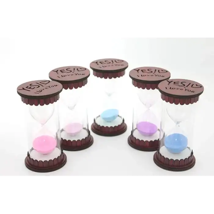 AsilTech Ahşap Kum Saati Model 3