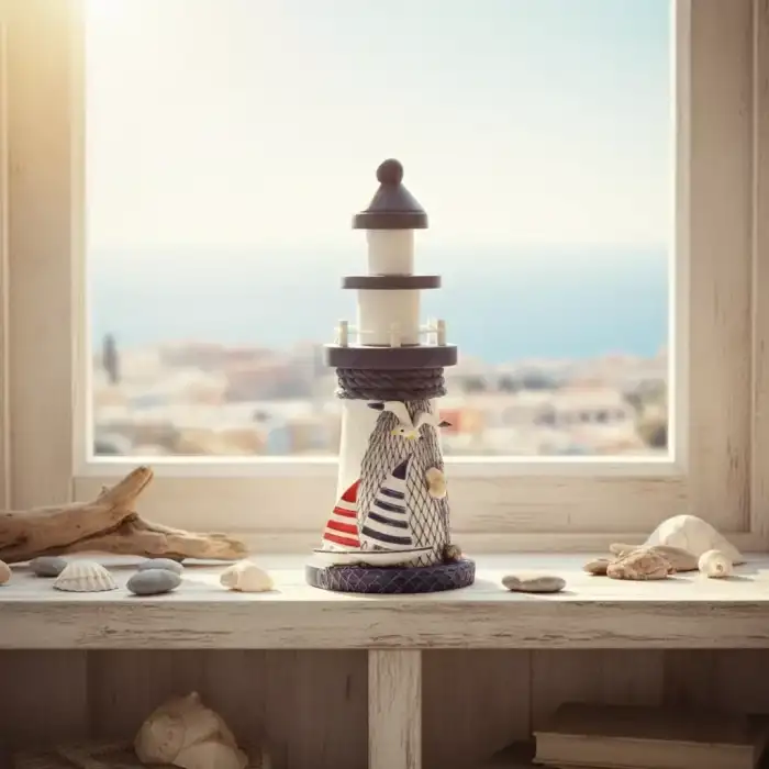 AsilTech Ahşap Marin Deniz Feneri Model 5