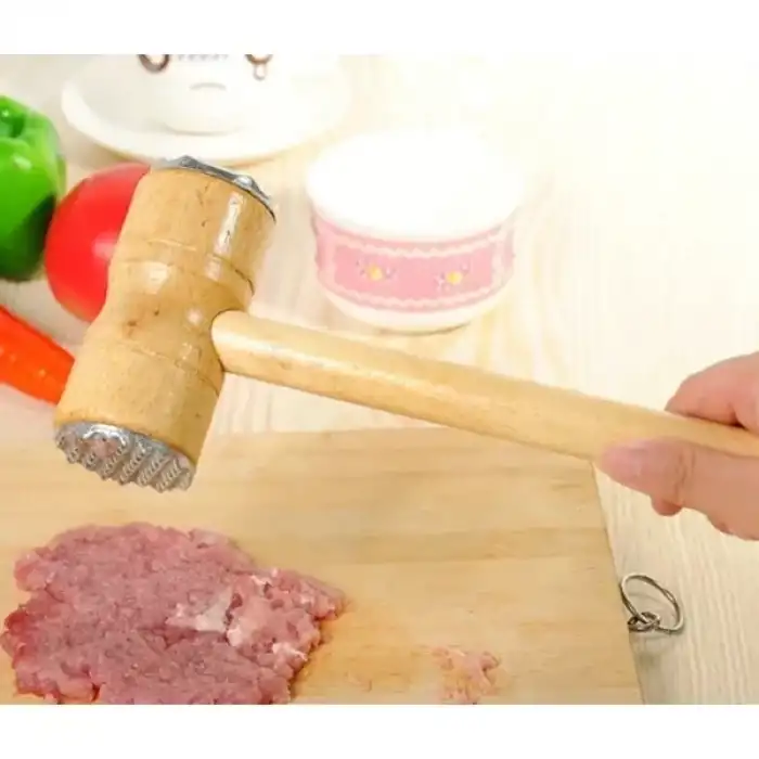 AsilTech Ahşap Saplı Et Dövme Çekici