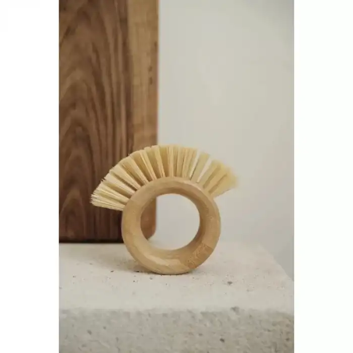 AsilTech Ahşap Sebze Meyve Yıkama Fırçası