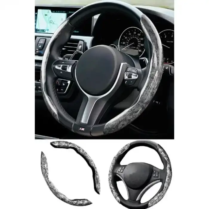 AsilTech Ahşap Tasarımlı Direksiyon Simidi Koruma Kılıfı 2 li