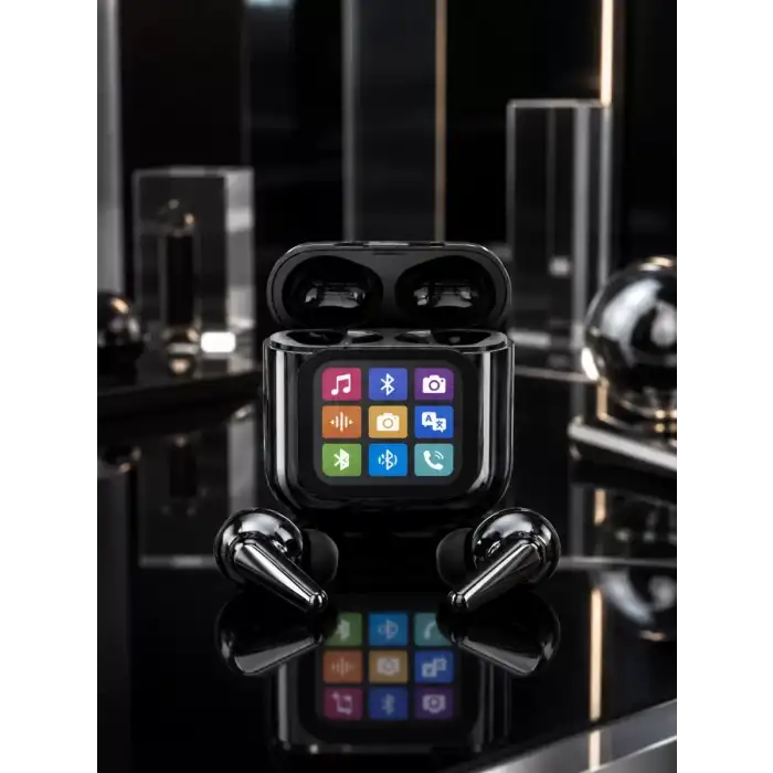 AsilTech AI Destekli Dokunmatik Ekranlı Kablosuz Bluetooth Kulaklık