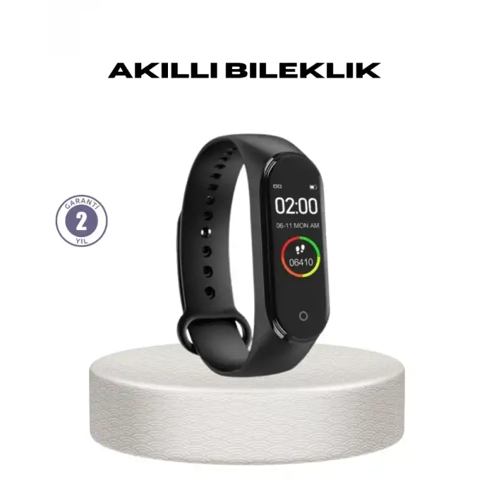 AsilTech Akıllı Bileklik 0.96 İnç Ekran Kalp Atışlı Kan Basınçlı IP67 Suya Dayanıklı