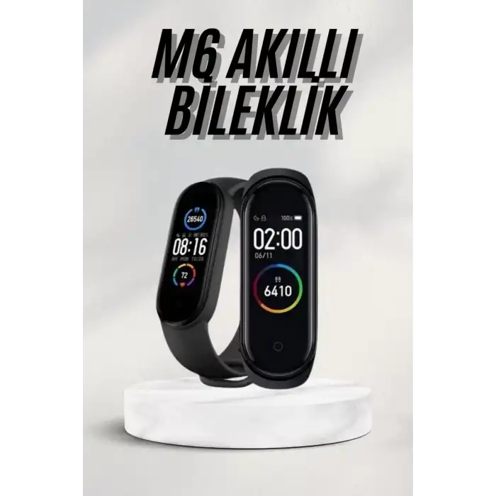 AsilTech Akıllı Bileklik Android ve İOS Uyumlu Bildirim ve Çağrı Görme Spor Takibi