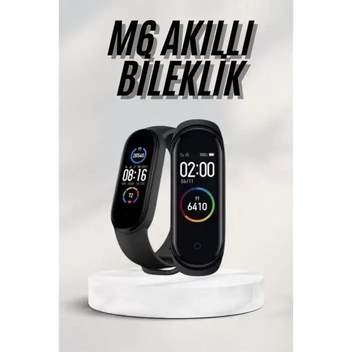 AsilTech Akıllı Bileklik Android ve İOS Uyumlu Bildirim ve Çağrı Görme Spor Takibi