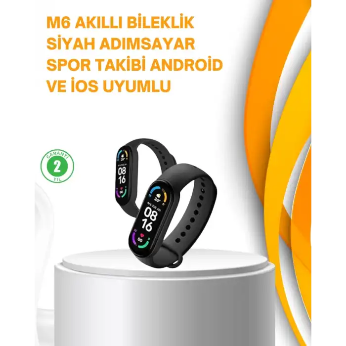 AsilTech Akıllı Bileklik – Kalp Atışı, Uyku, Adımsayar ve Bildirim Takibi