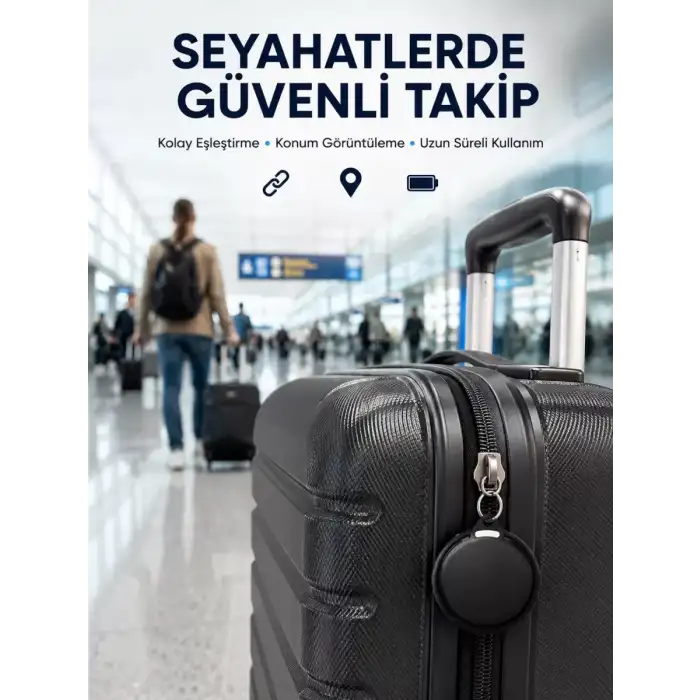 AsilTech Akıllı Bluetooth Takip Cihazı AirTag Apple ve Android Uyumlu