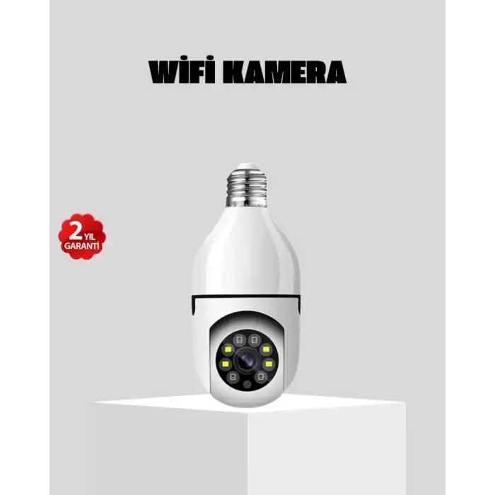 AsilTech Akıllı Duy Kamera 360 Derece Dönebilir ve PTZ Teknolojili