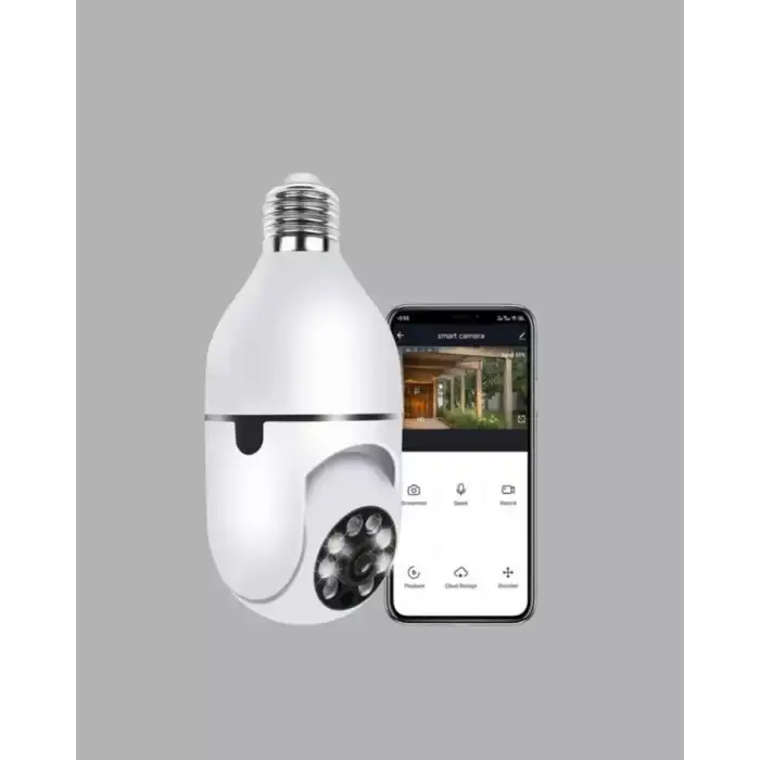 AsilTech Akıllı Duy Kamera 360 Derece Dönebilir ve PTZ Teknolojili