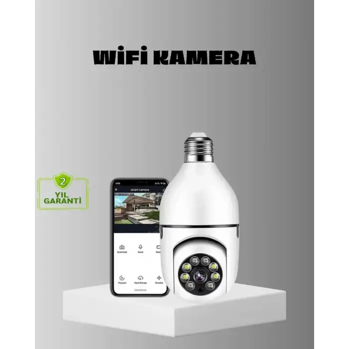 AsilTech Akıllı Duy Kamera Gece Görüşlü ve Hareket Algılama Sensörlü