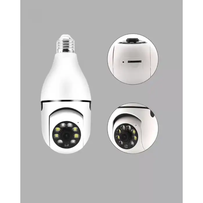 AsilTech Akıllı Duy Kamera Gece Görüşlü ve Hareket Algılama Sensörlü