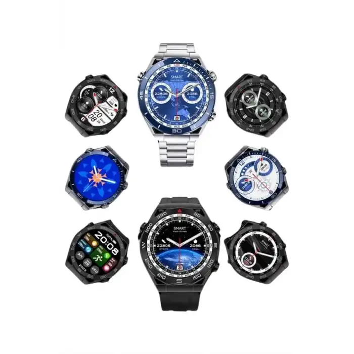 AsilTech Akıllı Saat 1.62 İnç Ultimate Nabız Sensörlü Sesli Görüşme Yapabilen