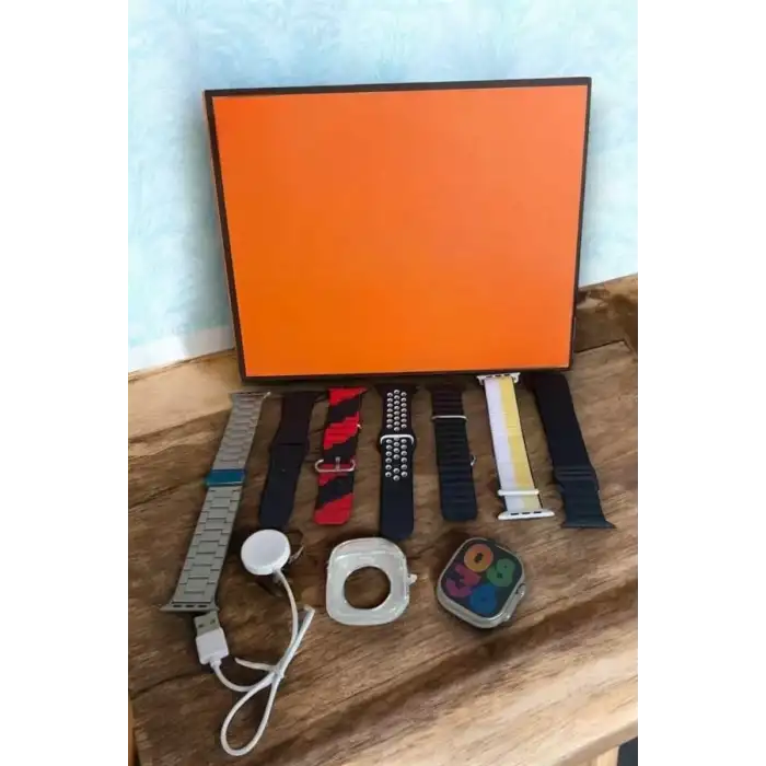 AsilTech Akıllı Saat 7 Farklı Kordonlu Arama Cevaplayan Bildirim GPS Özelliği