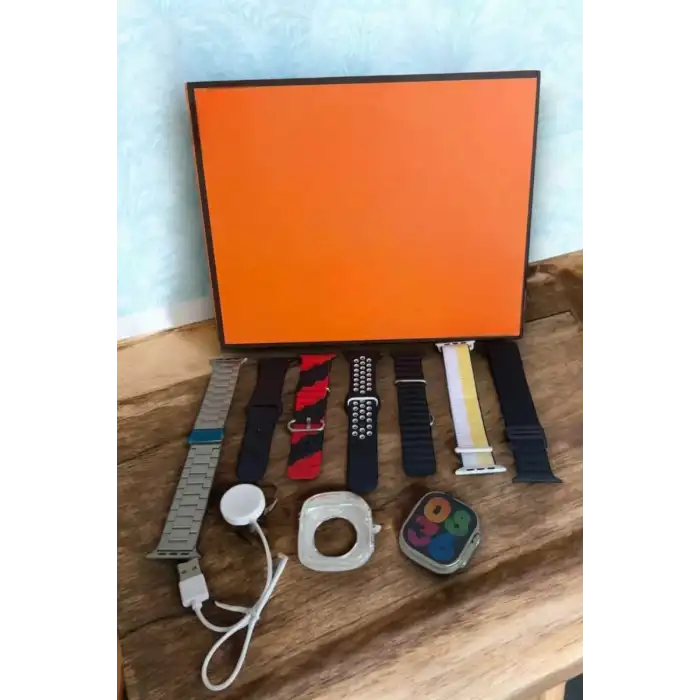 AsilTech Akıllı Saat 7 Farklı Kordonlu Arama Cevaplayan Bildirim GPS Özelliği