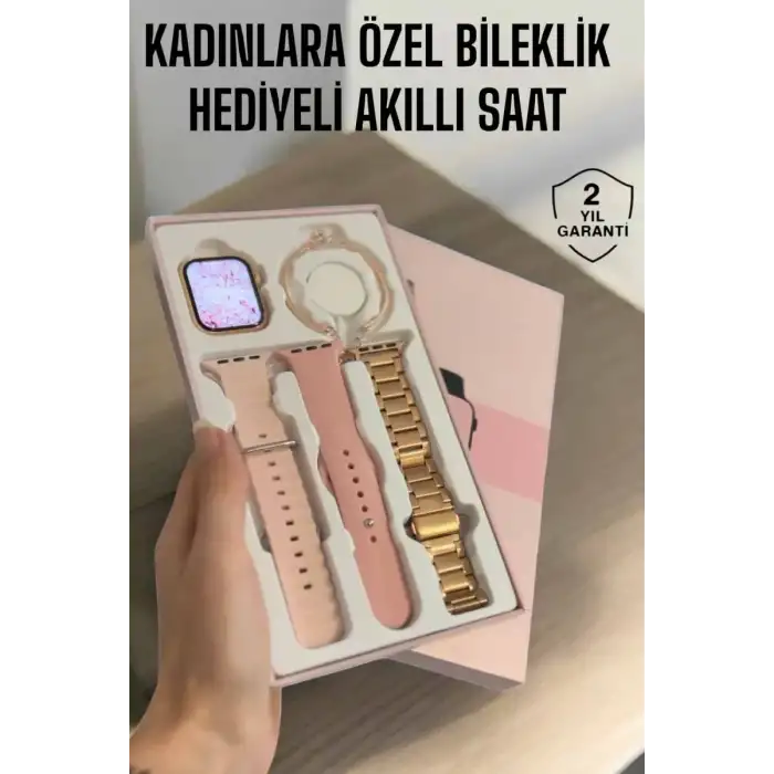 AsilTech Akıllı Saat Adımsayar, Nabız Takibi ve GPS Destekli Kadınlara Özel