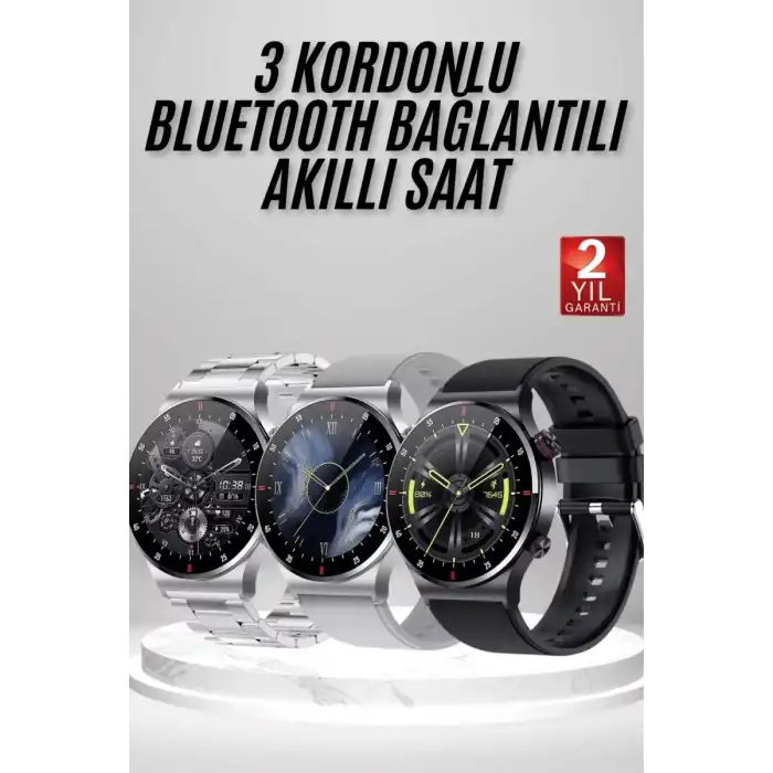 AsilTech Akıllı Saat Amoled Ekran Bluetooth Bağlantılı Sesli Görüşme Nabız Ölçer