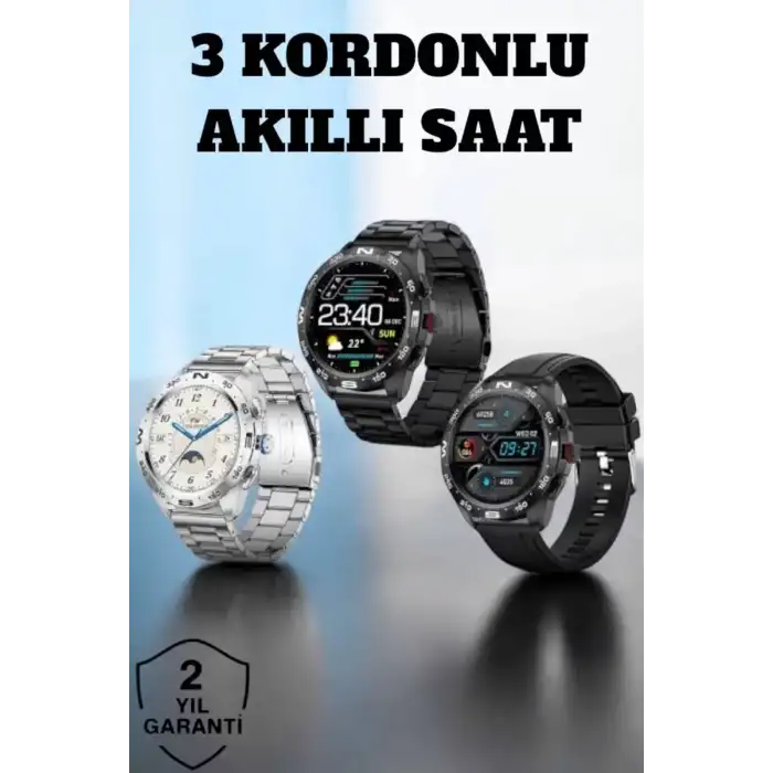 AsilTech Akıllı Saat Arama Cevaplayan Titreşim Özelliğiyle Bildirim Görebilen