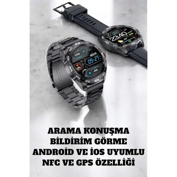 AsilTech Akıllı Saat Arama Cevaplayan Titreşim Özelliğiyle Bildirim Görebilen