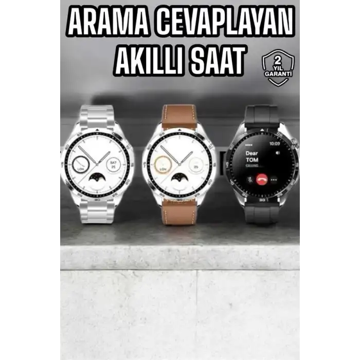 AsilTech Akıllı Saat Bildirim Görme Sesli Görüşme Çoklu Kordon GPS Takibi