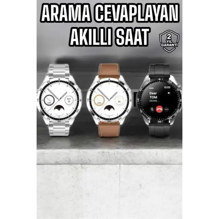AsilTech Akıllı Saat Bildirim Görme Sesli Görüşme Çoklu Kordon GPS Takibi